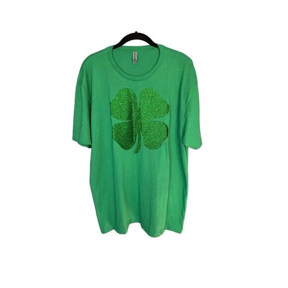 Next level apparel, women’s clover sparkly St. Patrick’s tee S/XL. - Picture 1 of 4